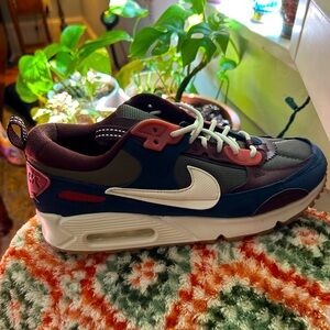 nike air max 90 futura medium navy olive canyon rust